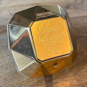 Lady Million Paco Rabanne Eau De Parfum 2.5 oz Bottle Only for Decor EPC